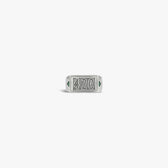 Awe Inspired Rings 925 Sterling Silver / 6 Emerald Striker Signet Ring