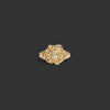 Awe Inspired Rings 14K Yellow Gold / 5 Emerald Medusa Signet Ring