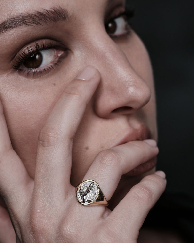 Awe Inspired Rings 14K Athena Signet Ring