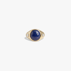 Awe Inspired  Rings Future Artifact Gemstone Signet Ring