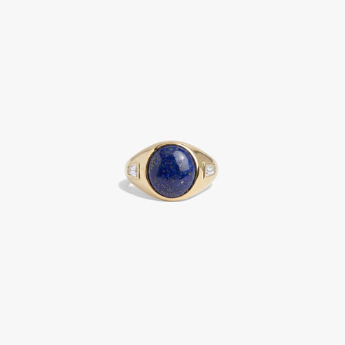 Awe Inspired  Rings Future Artifact Gemstone Signet Ring