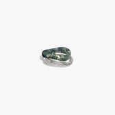 Awe Inspired Rings 925 Sterling Silver / 6 Carved Gemstone Stacking Ring Set