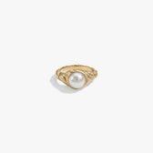 Awe Inspired Rings 14K Gold Vermeil / 5 Adorned Pearl Statement Ring