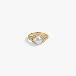 Awe Inspired  Rings Adorned Pearl Ring