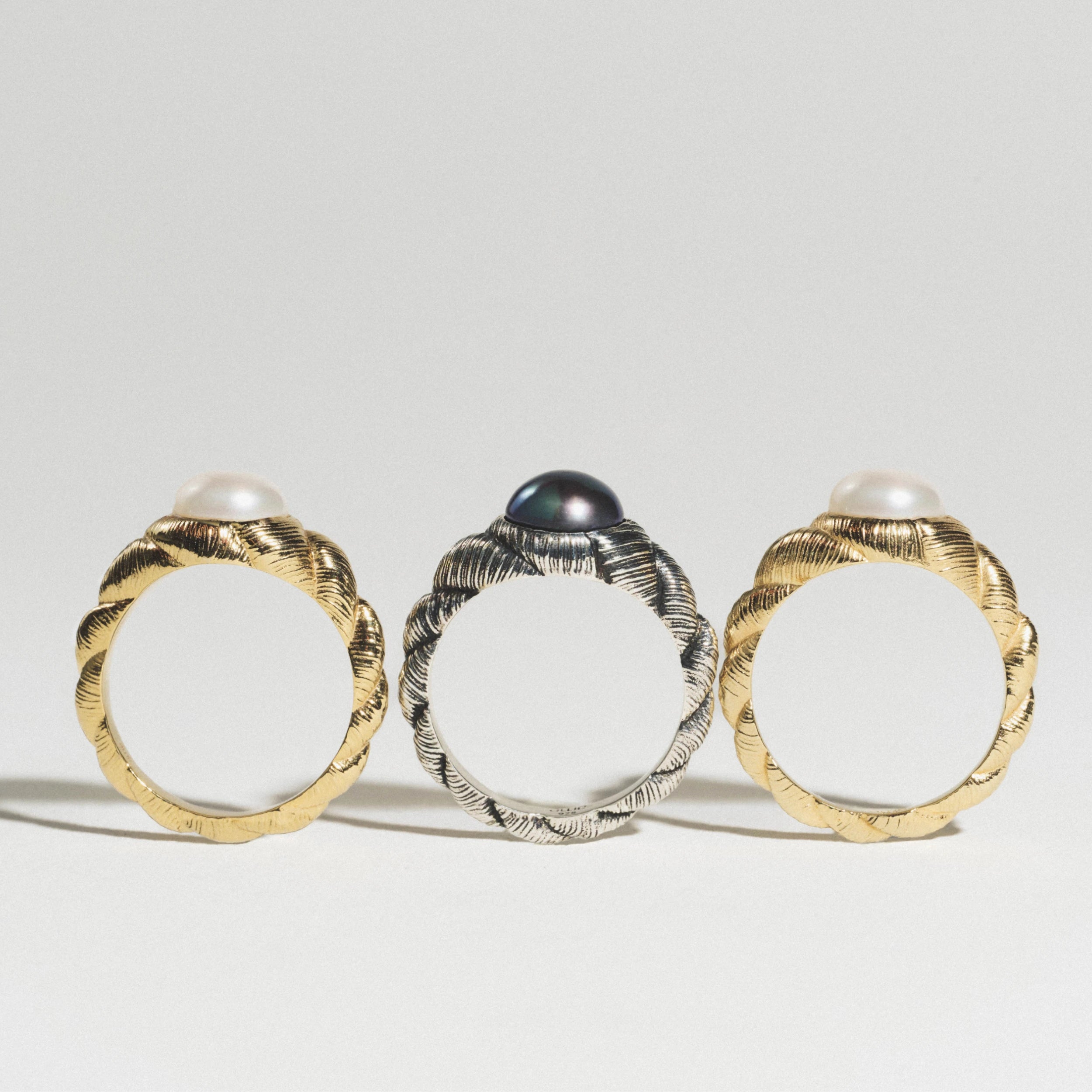 Awe Inspired Rings Adorned Pearl Statement Ring