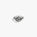 Awe Inspired Rings 925 Sterling Silver / 5 Adorned Pearl Statement Ring