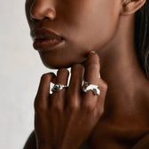 Awe Inspired Rings Adorned Pearl Statement Ring