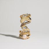 Awe Inspired Rings Adorned Pearl Statement Ring