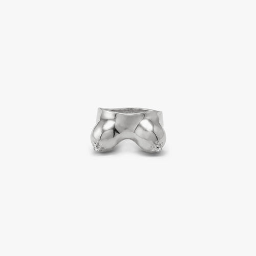 Awe Inspired Rings 925 Sterling Silver / 5 Sapphire Décolletage Ring