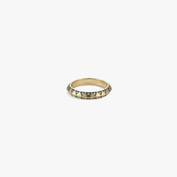 Awe Inspired Rings 14K Gold Vermeil / Ethereal / 5 Aura Gemstone Band