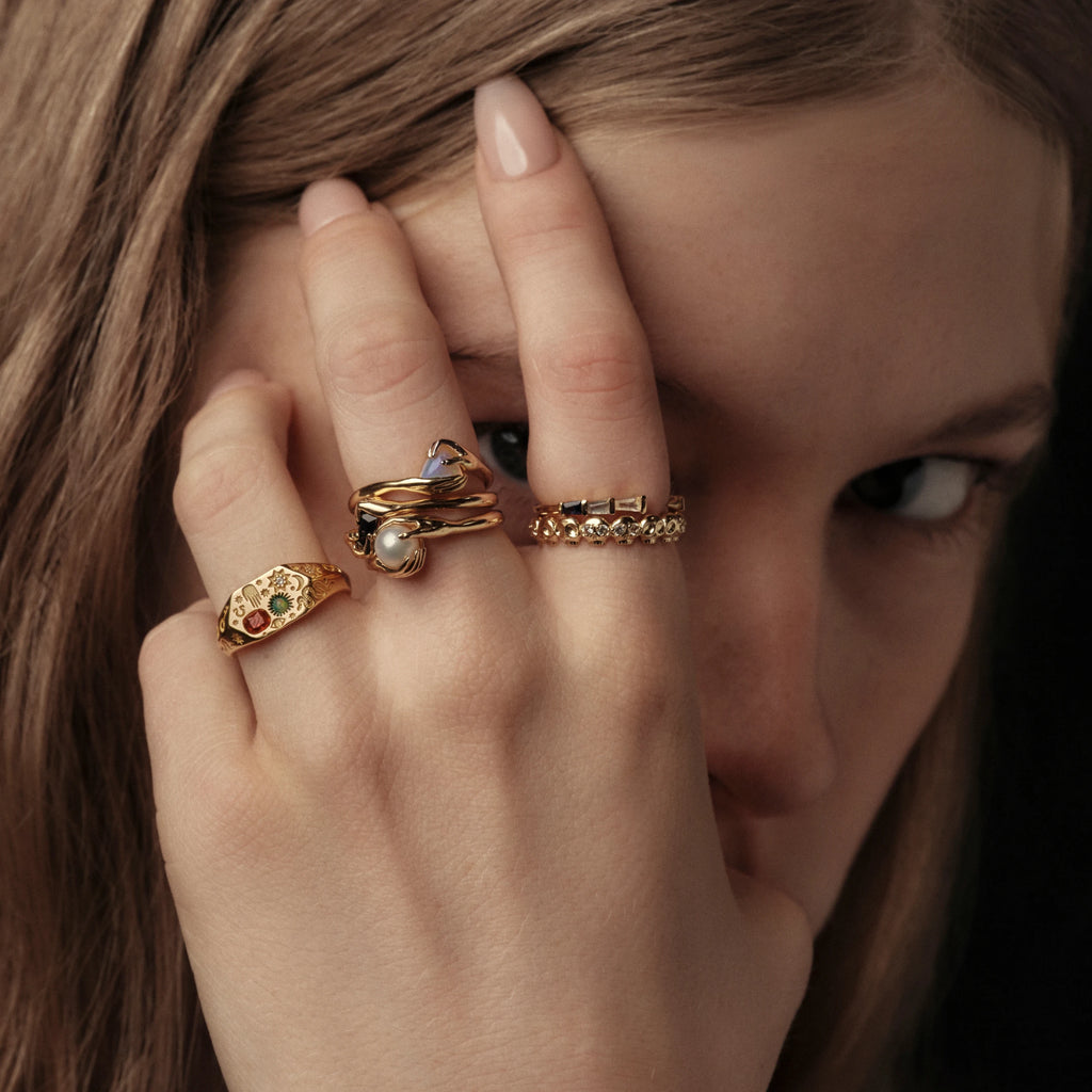Awe Inspired Rings Awe Hieroglyphs Signet Ring