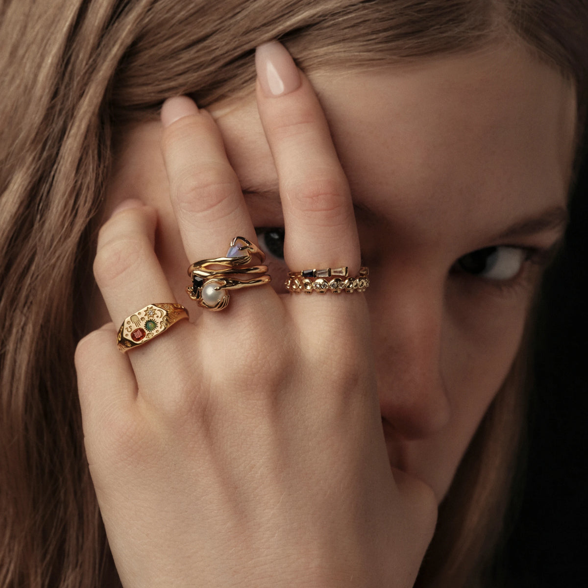Awe Inspired Rings Awe Hieroglyphs Signet Ring