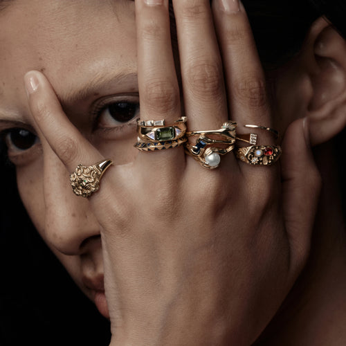 Awe Inspired Rings Awe Hieroglyphs Signet Ring