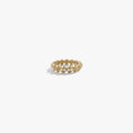 Awe Inspired Rings 14K Gold Vermeil / 5 Gemstone Skull Band