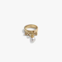 Awe Inspired Rings 14K Gold Vermeil / 5 Bar Collector Charm Ring