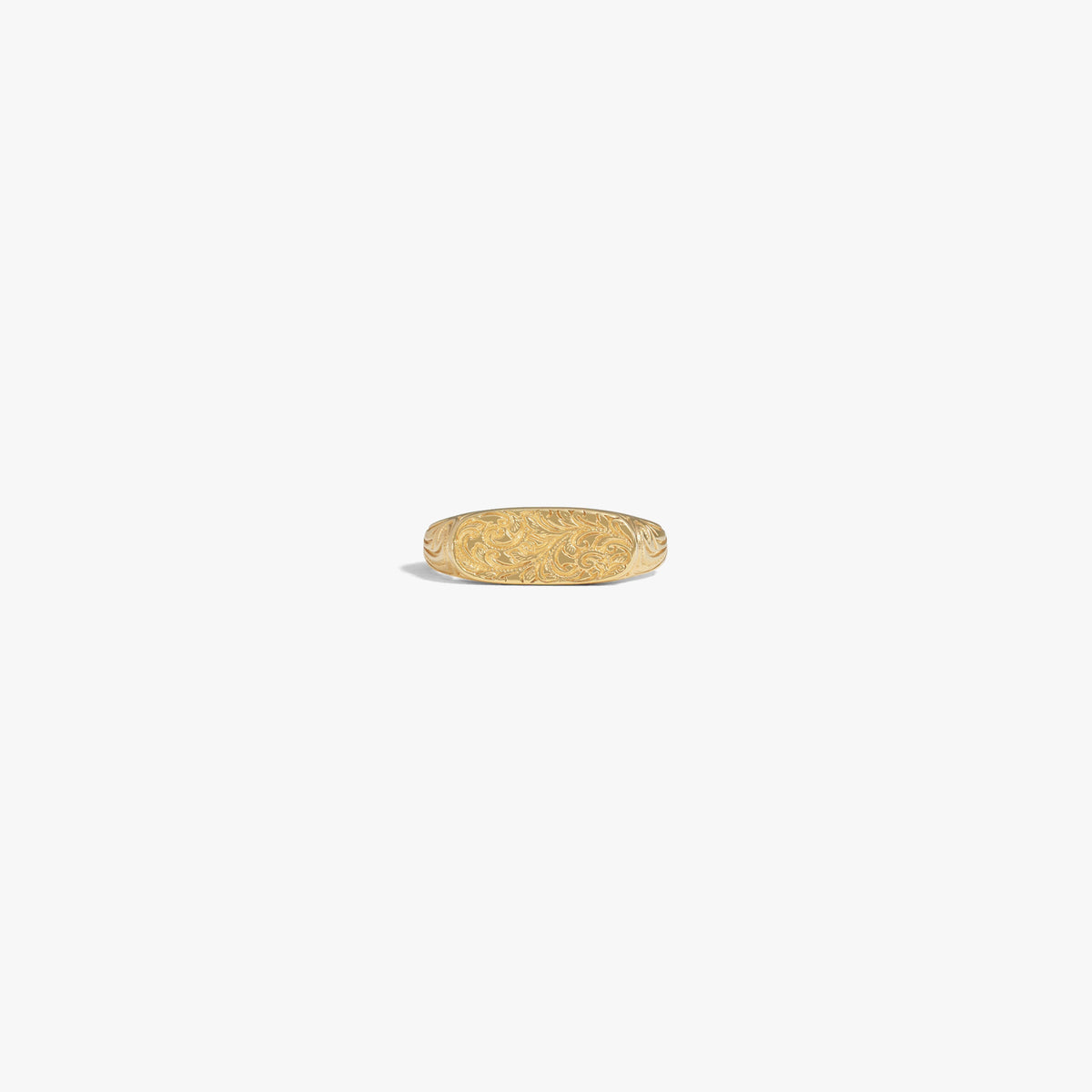 Awe Inspired Rings 14K Gold Vermeil / 5 Filigree Signet Ring