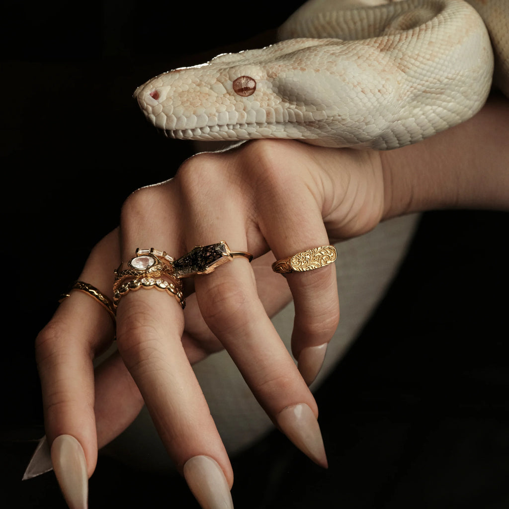 Awe Inspired Rings Filigree Signet Ring