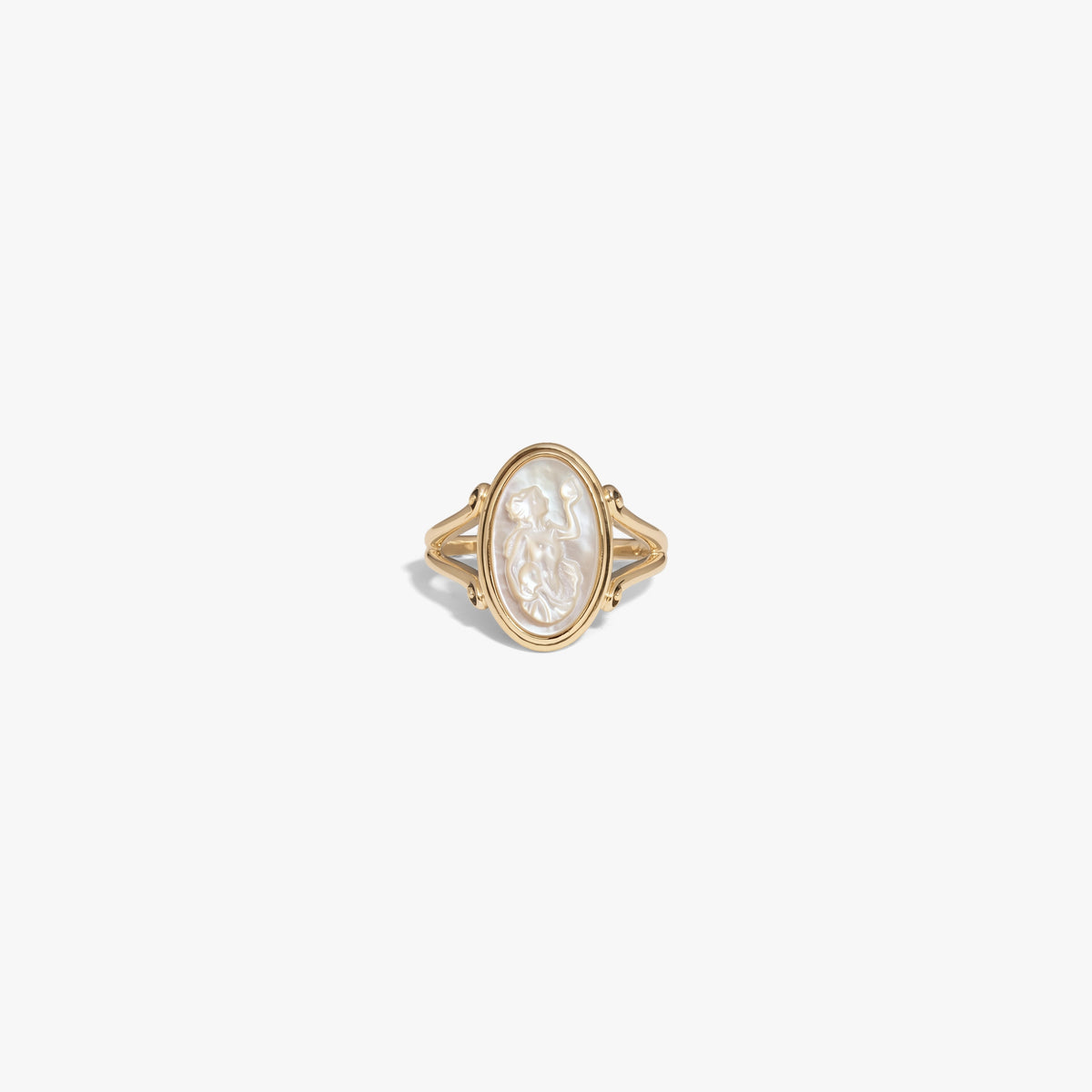 Awe Inspired Rings 14K Gold Vermeil / 5 Persephone Cameo Ring