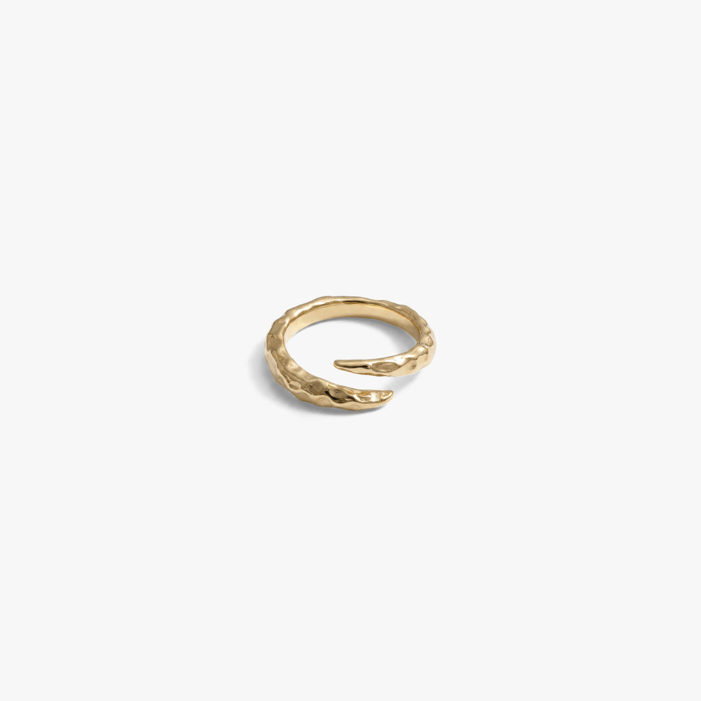 Awe Inspired Rings 14K Gold Vermeil / 5 Serpent Fang Wrap Ring