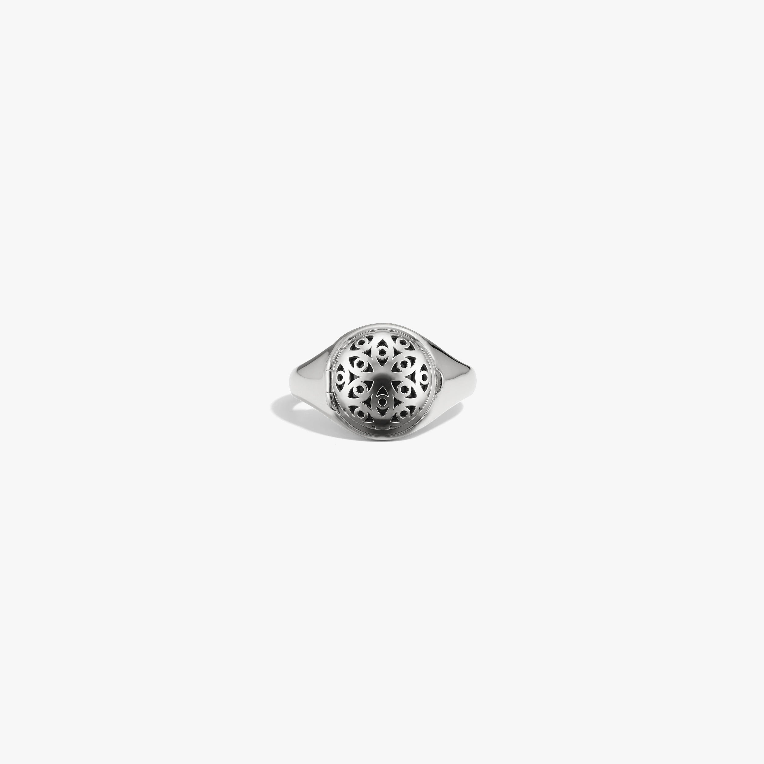 Awe Inspired Rings 925 Sterling Silver / 6 JA - Oil Diffuser Ring