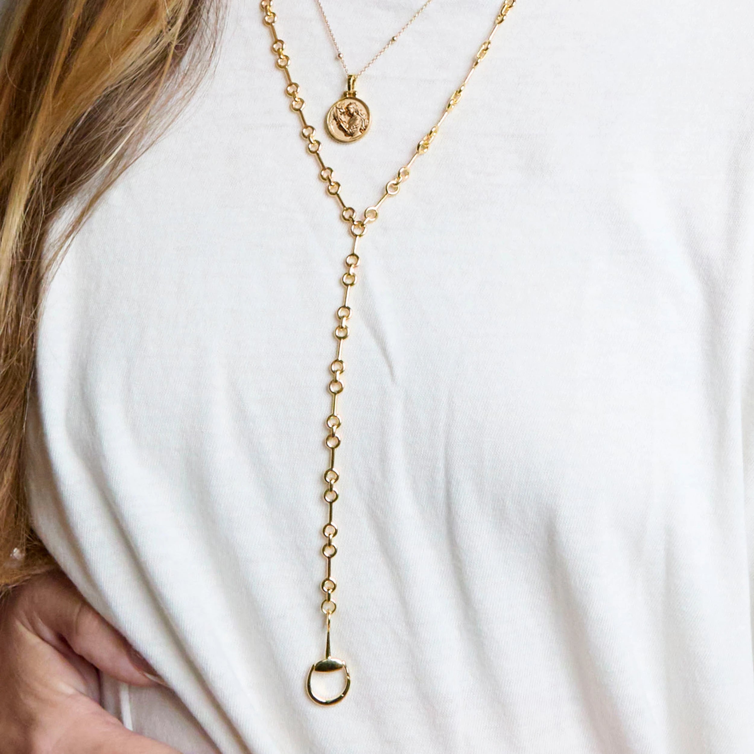 Awe Inspired Necklaces Horsebit Lariat