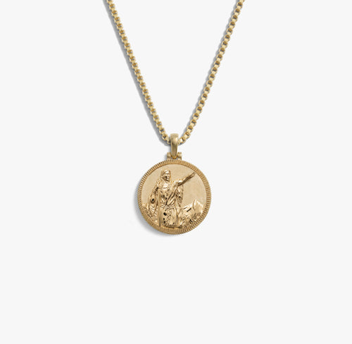 Awe Inspired Necklaces 14K Gold Vermeil / 16"-18" Sacagawea Real-Life Goddess Necklace