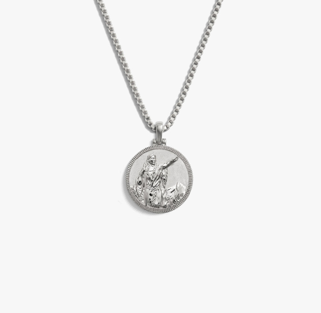 Awe Inspired Necklaces 925 Sterling Silver / 16"-18" Sacagawea Real-Life Goddess Necklace