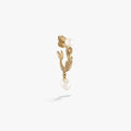 Awe Inspired Earrings 14K Yellow Gold Vermeil / Pearl / Single Left Sea Siren Pearl Earring