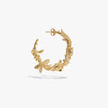 Awe Inspired Earrings 14K Gold Vermeil / Large / Single Left Secret Forest Hoops