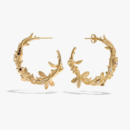 Awe Inspired  Earrings Secret Forest Hoops