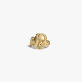 Awe Inspired Rings 14K Gold Vermeil / 6 Serpent Skull Ring