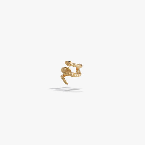 Awe Inspired Earrings 14K Gold Vermeil Serpent’s Embrace Ear Cuff