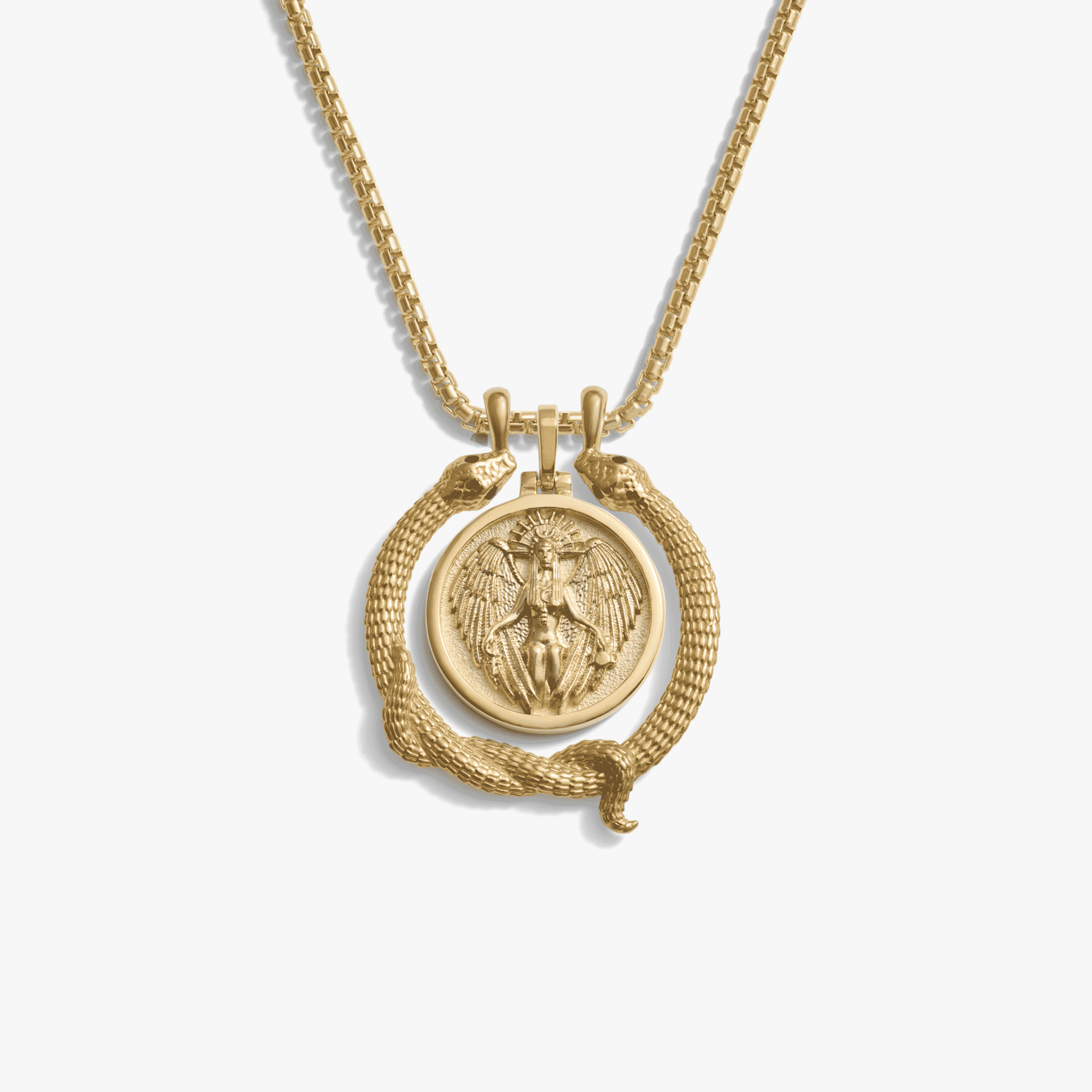 Snake Halo Goddess Necklace