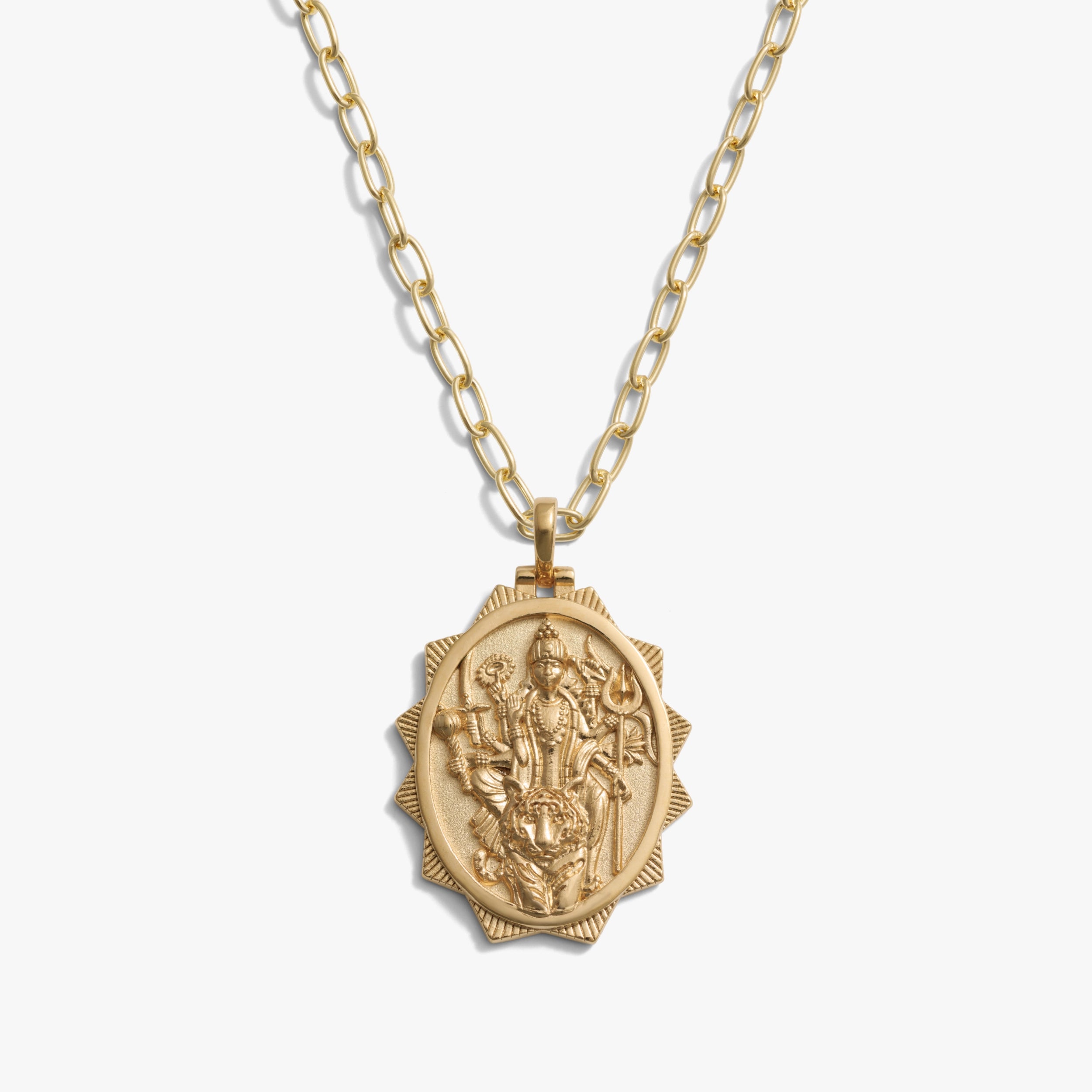 Awe Inspired Necklaces 14K Gold Vermeil / 16-18'' Special Edition Durga Necklace
