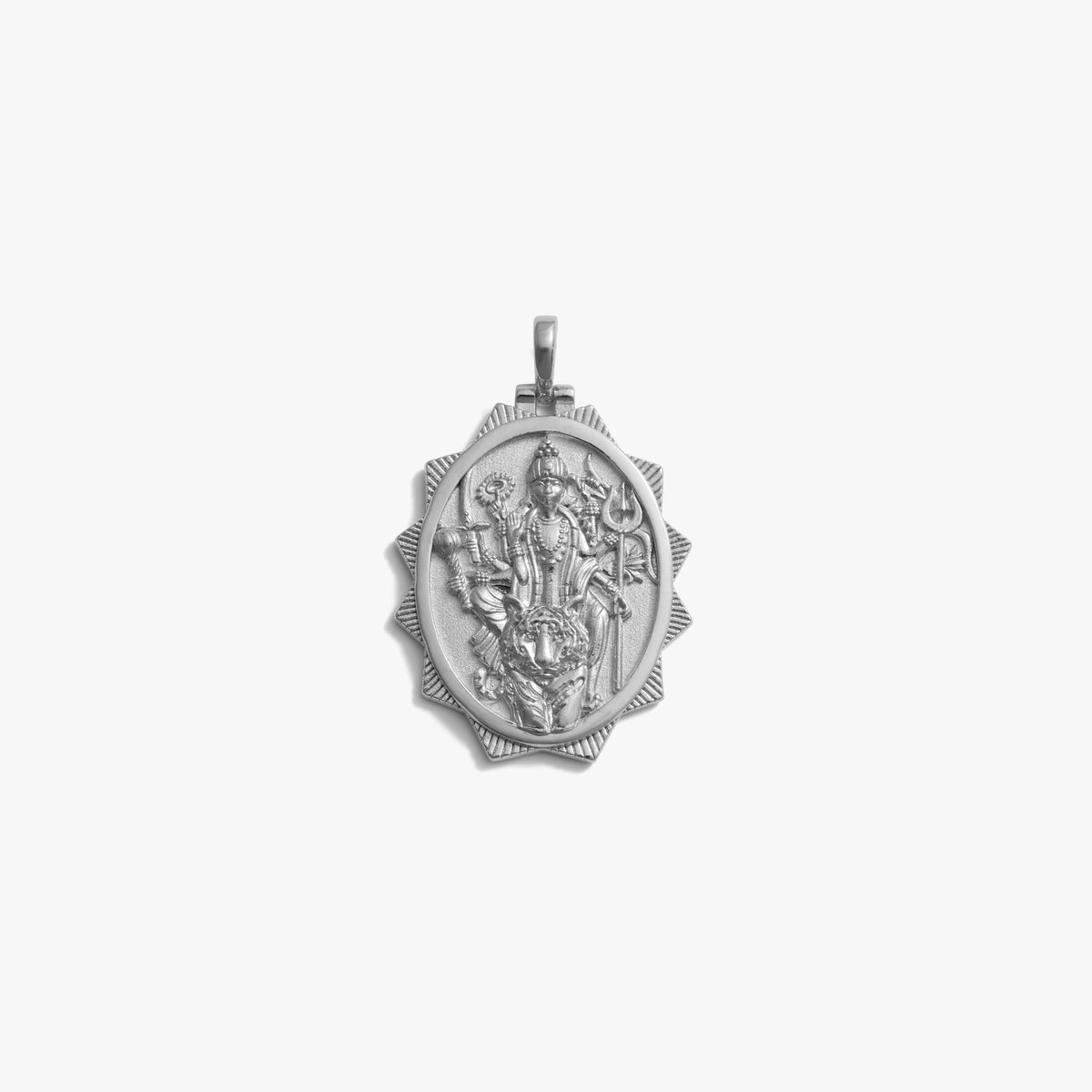 Awe Inspired Pendants 925 Sterling Silver Special Edition Durga Pendant
