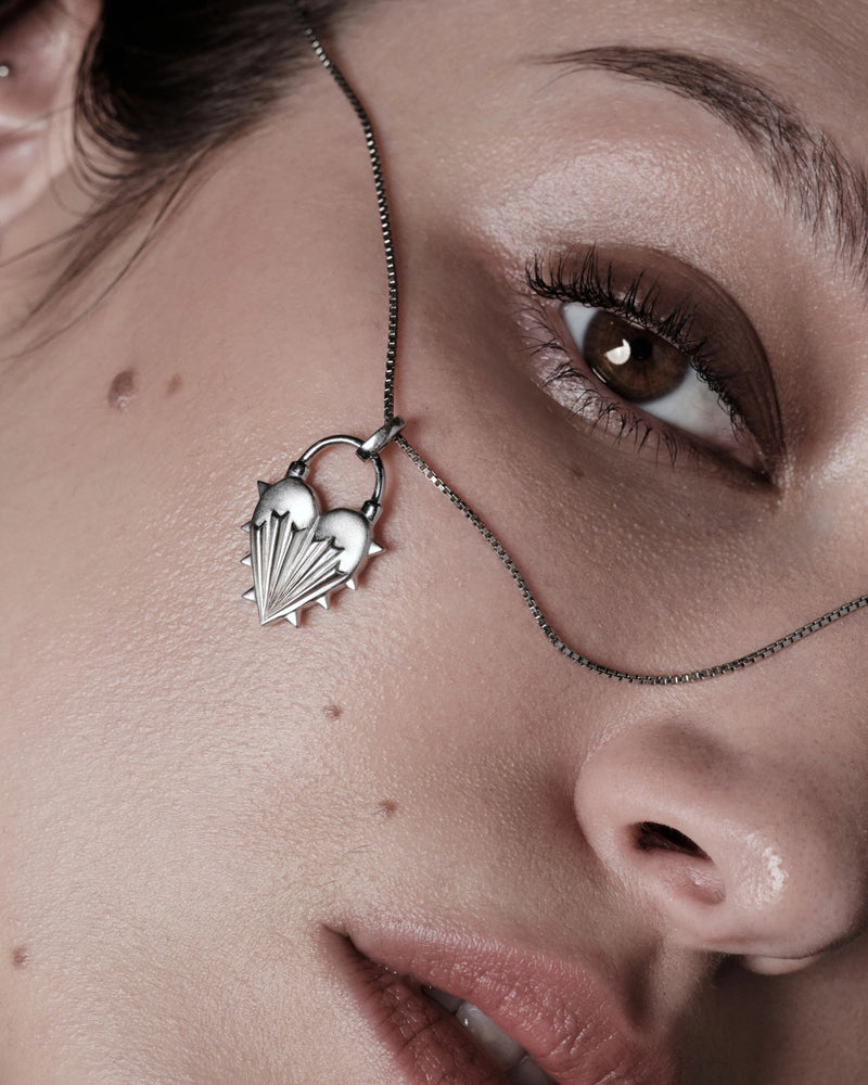 Awe Inspired Necklaces Spiked Heart Necklace