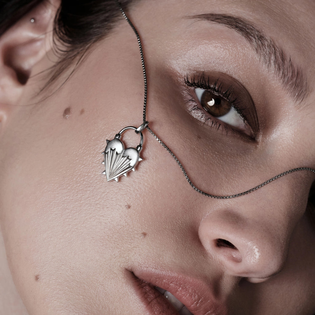 Awe Inspired Necklaces Spiked Heart Necklace