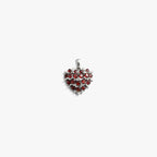 Awe Inspired Pendants 925 Sterling Silver Gemstone Spiked Heart Locket