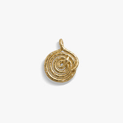 Awe Inspired  Pendants Sapphire Spiral Snake Coin