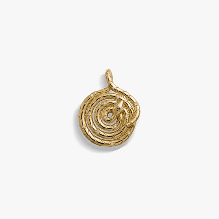 Sapphire Spiral Snake Coin