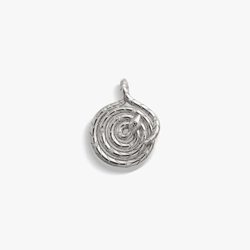 Awe Inspired  Pendants Sapphire Spiral Snake Coin