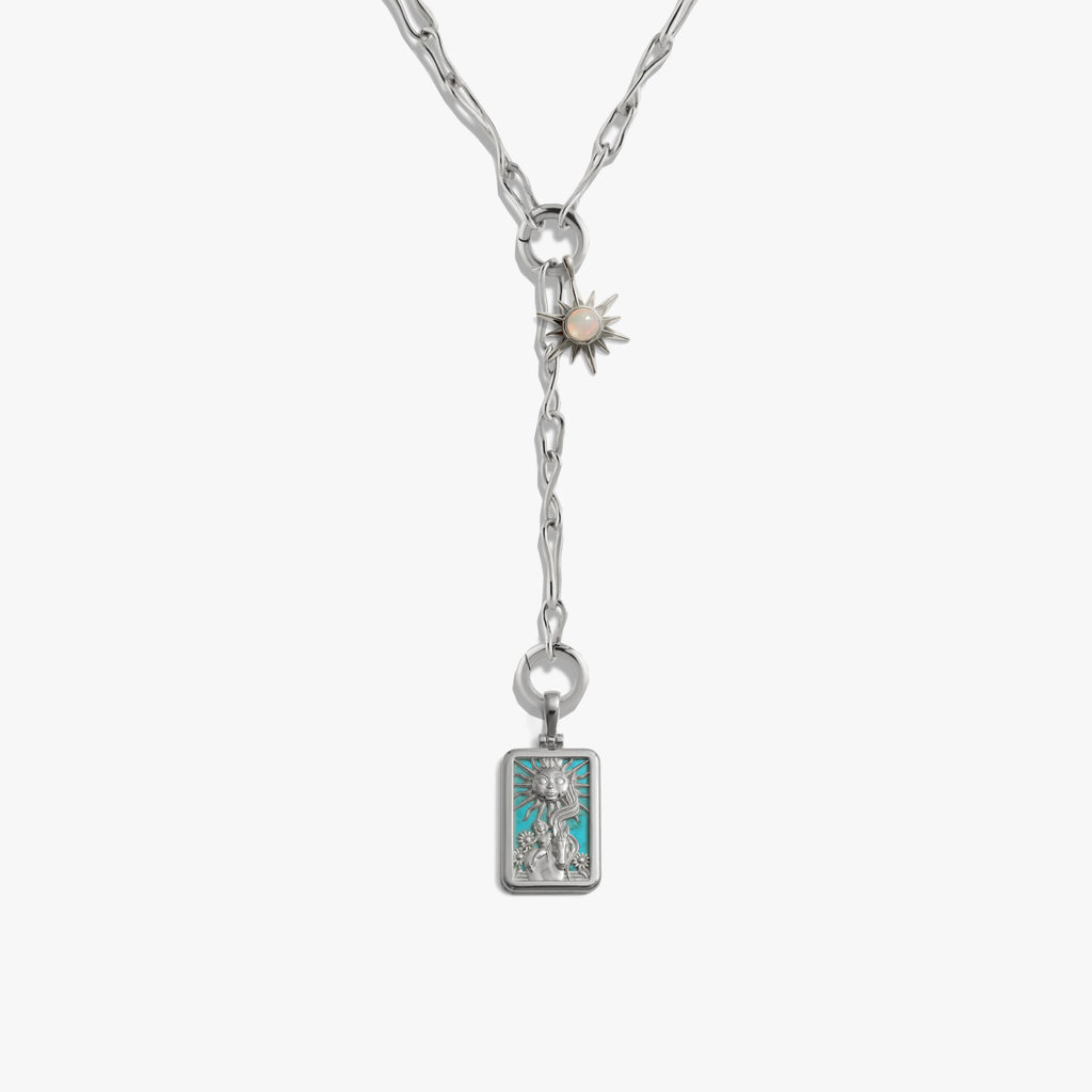 Awe Inspired Necklaces 925 Sterling Silver Daily Draw Tarot Collector Lariat