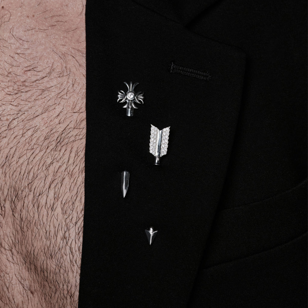 Awe Inspired Accessories Sapphire Triple Moon Dagger Brooch