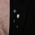 Awe Inspired Accessories Sapphire Triple Moon Dagger Brooch