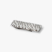 Awe Inspired Tools Silver Plated Brass Cat Print Tie Bar