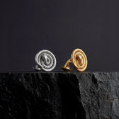 Awe Inspired Tools Coiled Serpent Cufflinks