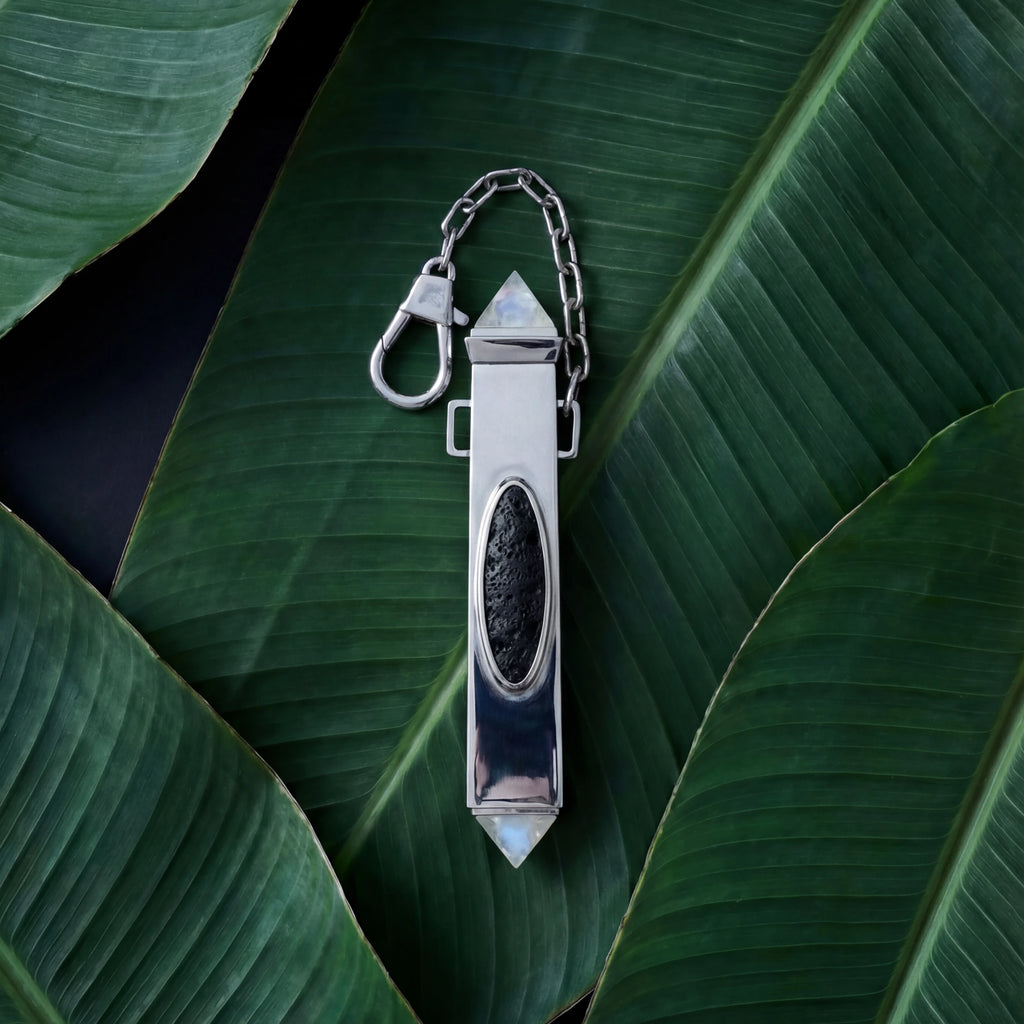 Awe Inspired Tools Silver Plated Brass Ash & Smoke Volcanic Striker Vessel