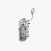 Awe Inspired Tools Silver Plated Brass Gemstone Haze Lighter Case Keychain