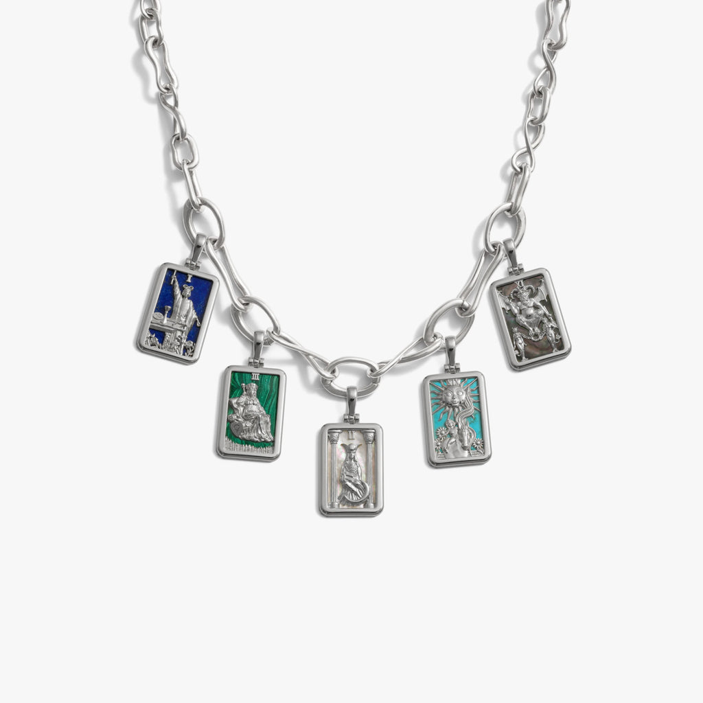 Awe Inspired Necklaces 925 Sterling Silver 5-Card Spread Tarot Collector