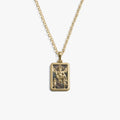 Awe Inspired Necklaces 14K Gold Vermeil / The Devil Tarot Pendant / 16'' - 18'' Tarot Necklace
